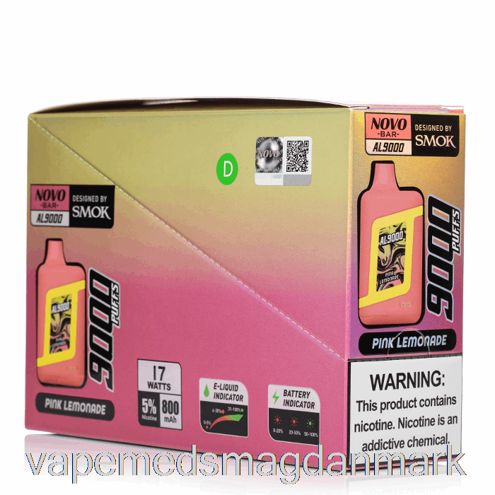 Vape Væske Smok Novo Bar Al9000 Engangs (5-pak)